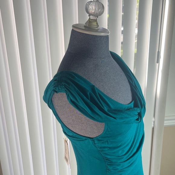 Plenty by Tracy Reese Teal Maxi Dresd - Picture 4 of 6